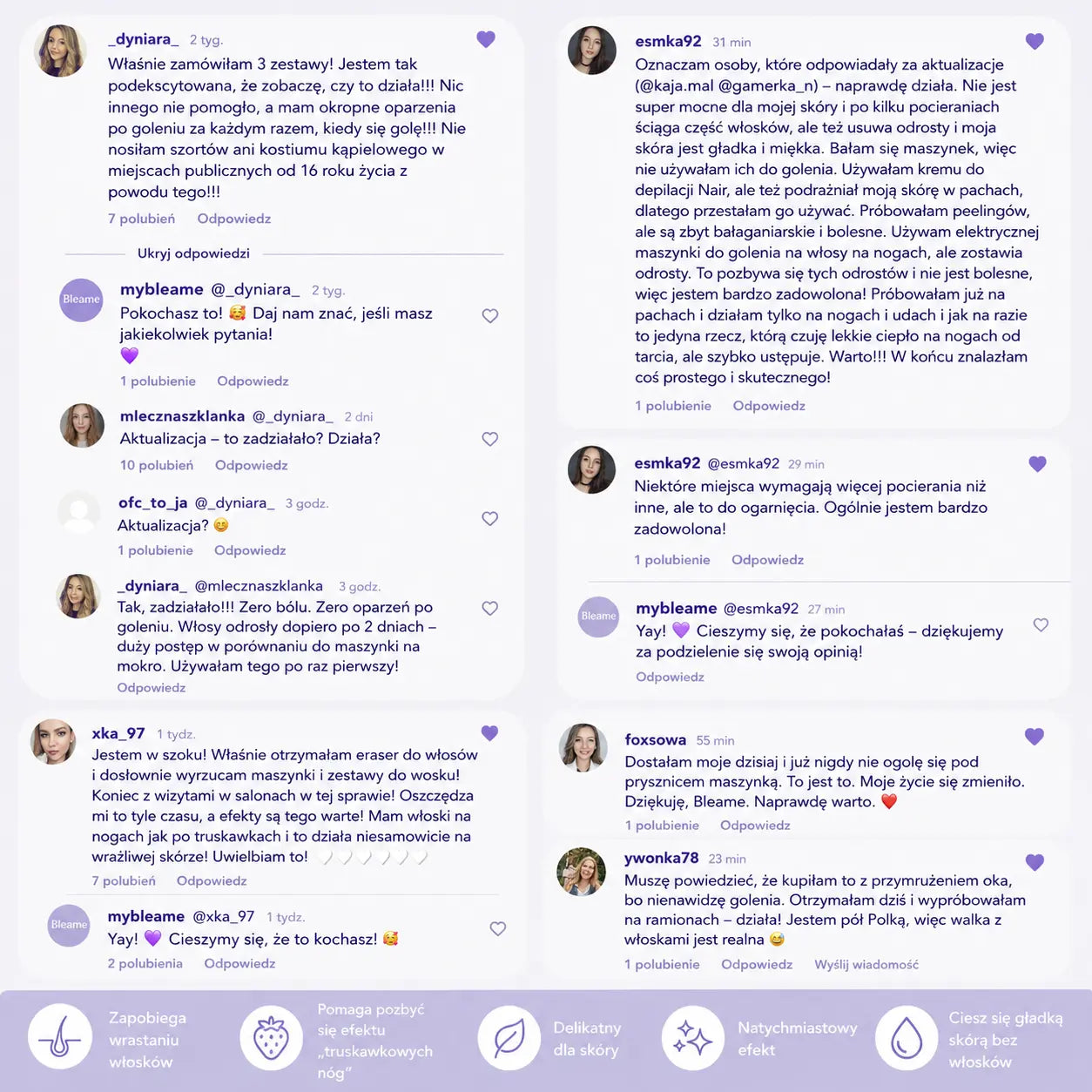 Depilator z kryształkami Zolven Bleame
