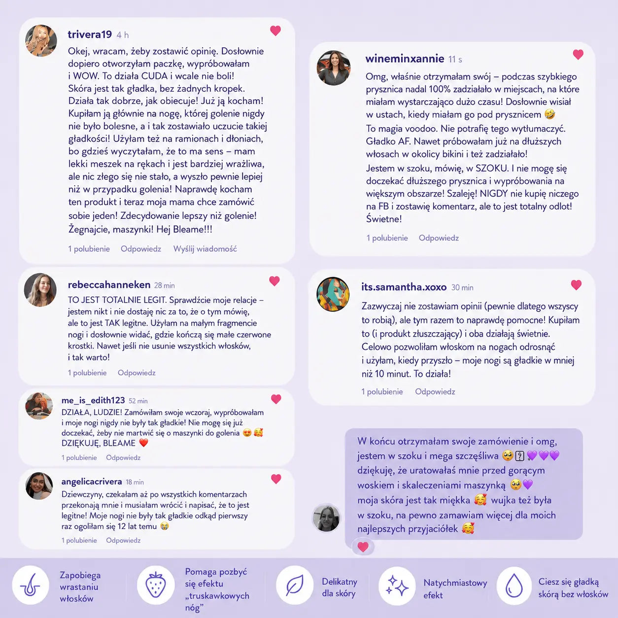 Depilator z kryształkami Zolven Bleame